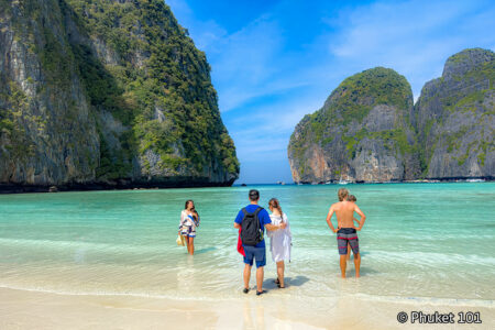 Maya Bay during a Phi Phi Island Tours