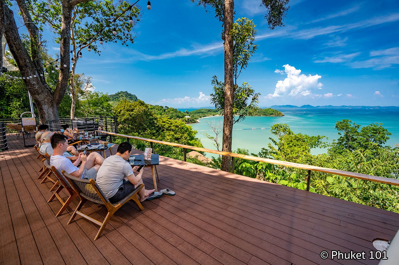 Starbucks rooftop on Koh Sirey in Phuket